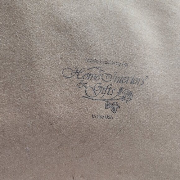 G Barker Signed Art Print SANTA GOLD RIM Framed Home Interiors - Picture 5 of 5